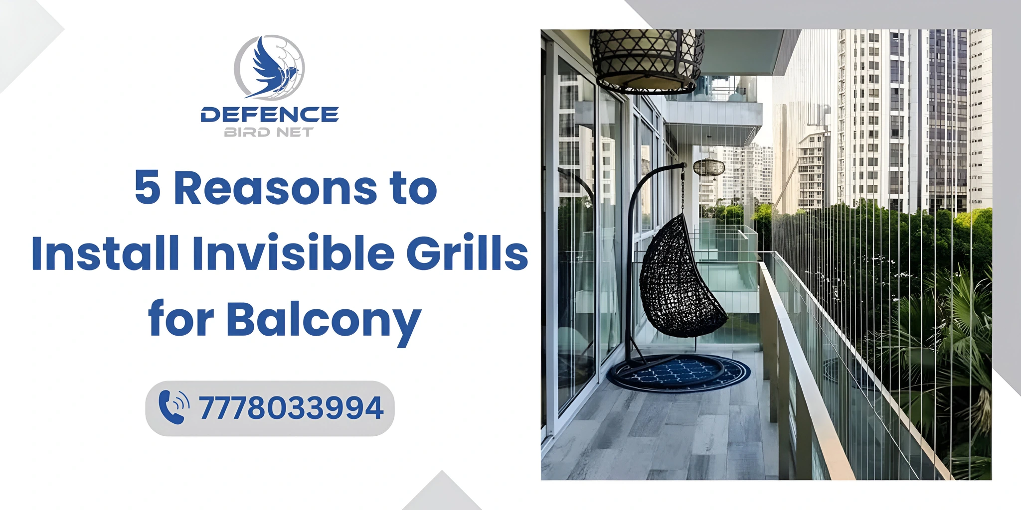 Invisible Grills for Balcony